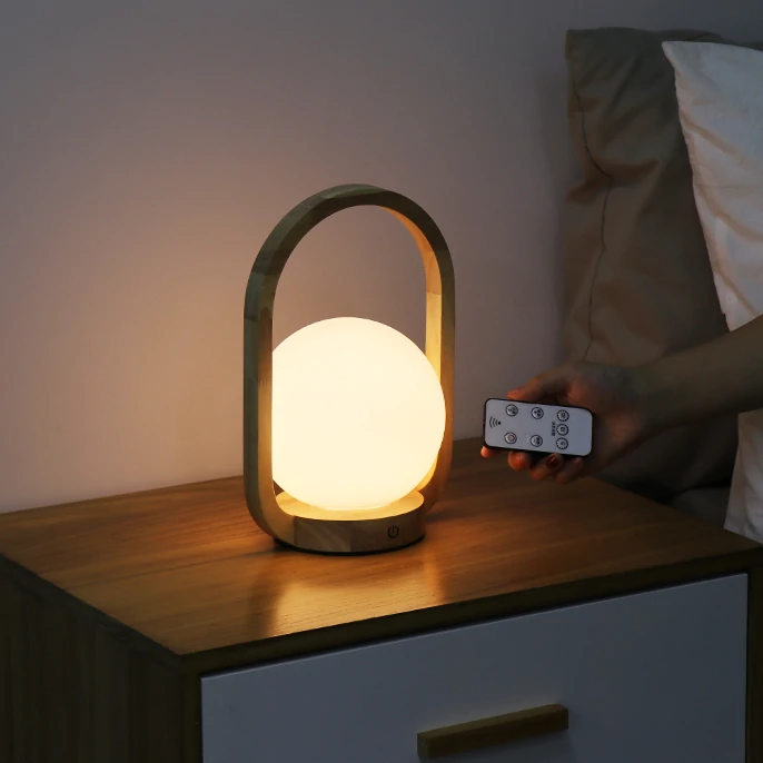 Orb – Portable Wooden LED Lantern - 4