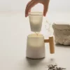 Japandi Cup - White Ceramic