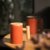 Japandi Cup Ceramic Coral Red 3
