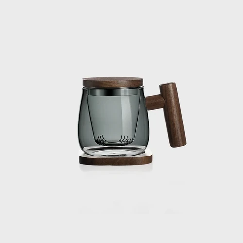 Japandi Mug - Borosilicate Glass Mug With Matching Infuser