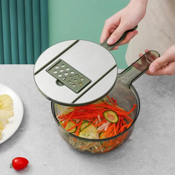 All-in-1 Slicer, Strainer And Container