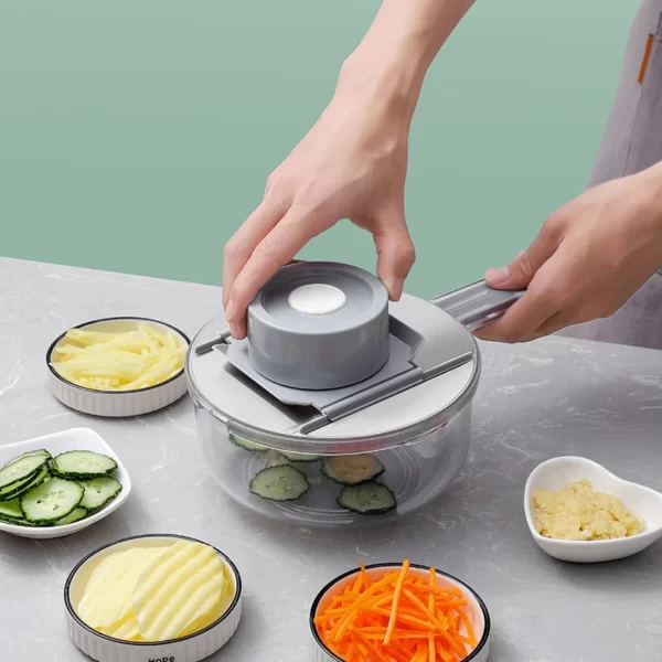 All-in-1 Slicer, Strainer And Container