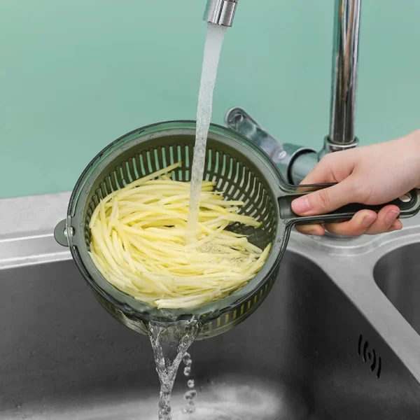 All-in-1 Slicer, Strainer And Container