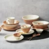 blanco and naranja bowl set