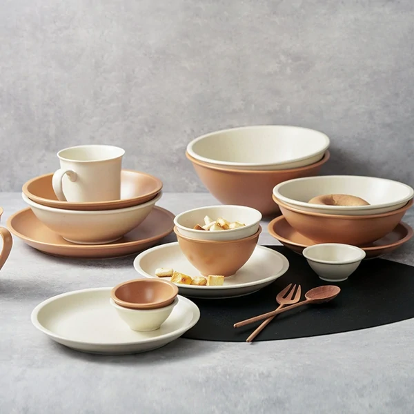 blanco and naranja bowl set