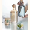 Modern Bottle & Glass Set – Charcoal