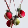 Vintage Velvet Christmas Ornaments