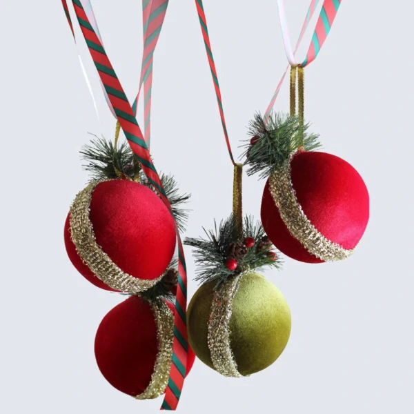 Vintage Velvet Christmas Ornaments - For Light Sleepers