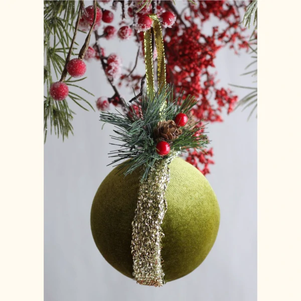 Vintage Velvet Christmas Ornaments
