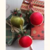 Vintage Velvet Christmas Ornaments