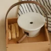 Cream Ceramic Palo Santo Holder