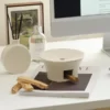 Cream Ceramic Palo Santo Holder