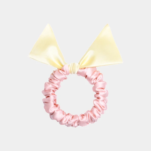 Farfalla Pastel Mulberry Silk Scrunchies