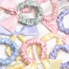 Farfalla Pastel Mulberry Silk Scrunchies