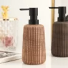 Ribbed Ceramic Soap Dispenser