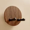 Black Walnut Hair Dryer Holder