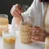 Handwoven Rattan Glass Cozy