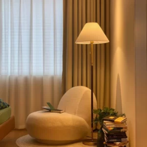 Japandi Adjustable Floor Lamp With Empire Shades