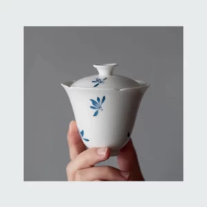 Hand Painted Butterfly Orchid Tea Cup8